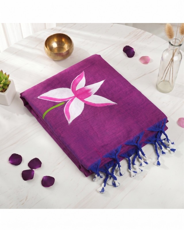 KHADI COTTON LOTUS DESIGN