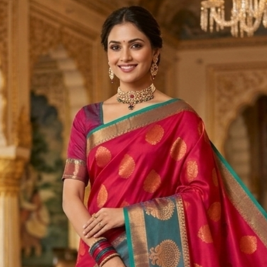 KANCHIPURAM SEMI SOFT SILK
