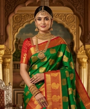 KANCHIPURAM SEMI SOFT SILK